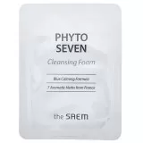 the SAEM PHYTO SEVEN Пенка для умывания с успокаивающим фито-комплексом (пробник) | 2.5мл | PHYTO SEVEN Seven Cleansing Foam