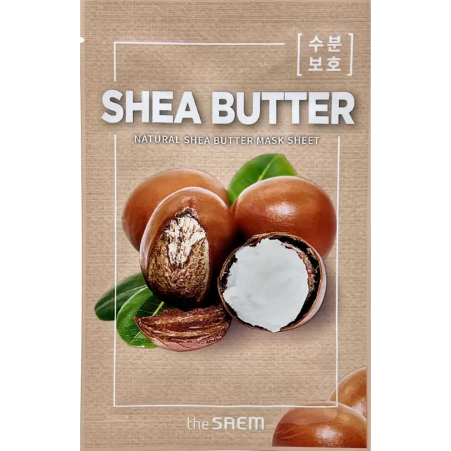 the SAEM NATURAL Маска тканевая с экстрактом масла ши | 21мл | NATURAL Shea Butter Mask Sheet (n)