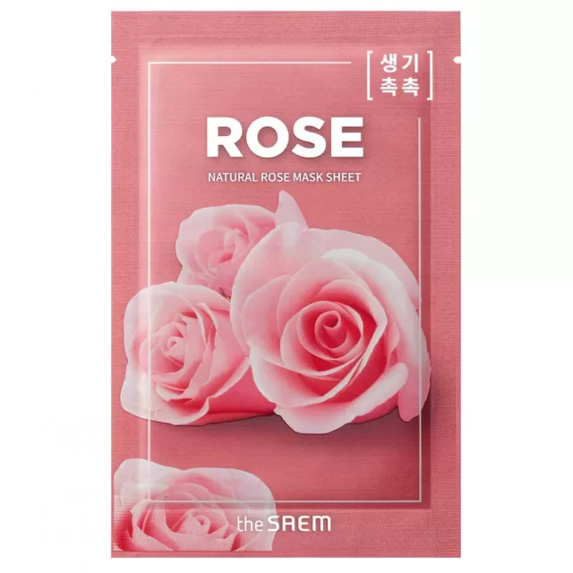 the SAEM NATURAL Маска тканевая с экстрактом розы | 21мл | NATURAL Rose Mask Sheet (n)