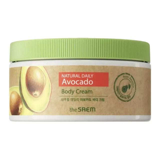 the SAEM NATURAL DAILY Крем питательный для тела с экстрактом авокадо | 300мл | NATURAL DAILY Avocado Body Cream