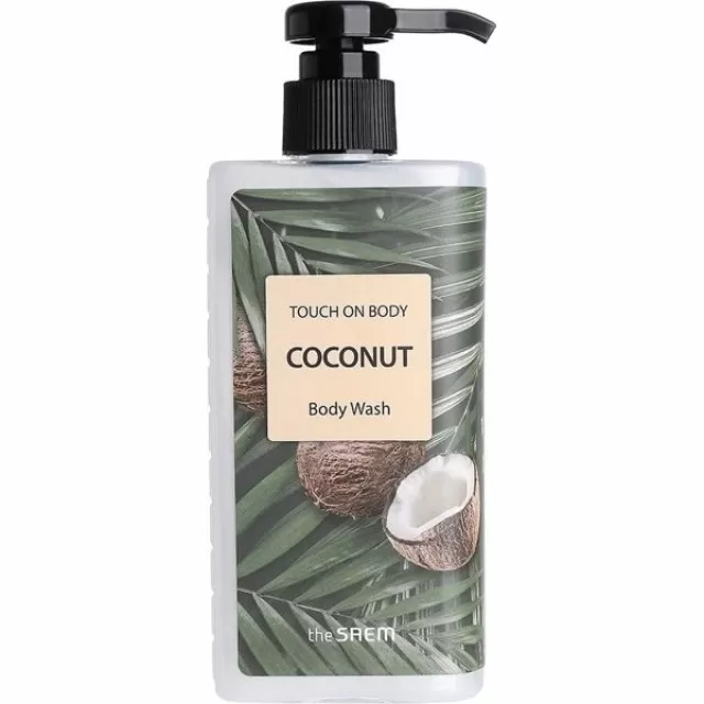 the SAEM TOUCH ON BODY Гель для душа, кокос | 200мл | TOUCH ON BODY Coconut Body Wash
