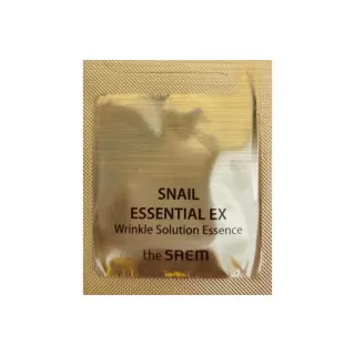 the SAEM Snail Essential EX Эссенция антивозрастная, против морщин с муцином улитки (пробник) | 1.5мл | Snail Essential EX Wrinkle Solution Essence