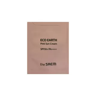 the SAEM ECO EARTH POWER Крем солнцезащитный, с каламином, SPF50+ PA++++ | 50г | ECO EARTH POWER Pink Sun Cream EX, SPF50+ PA++++