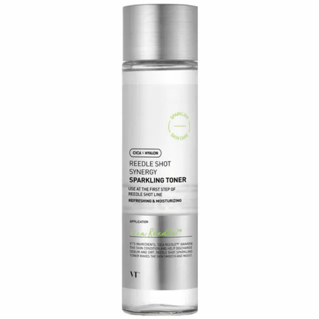 VT REEDLE SHOT SYNERGY Тонер с микроиглами, интенсивный, 150мл | VT REEDLE SHOT SYNERGY Sparkling Toner