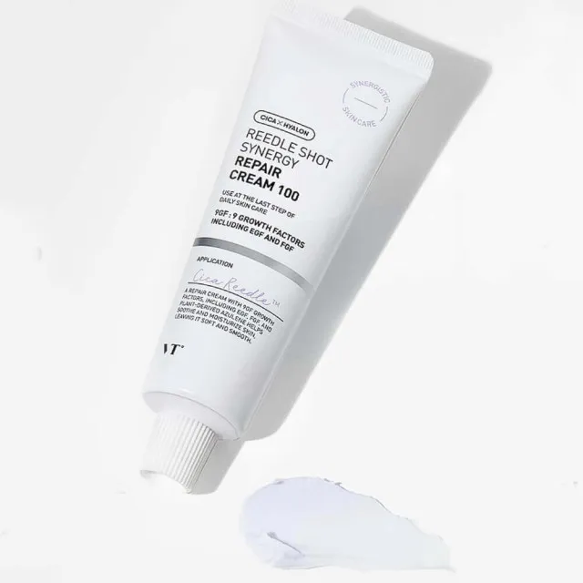 VT REEDLE SHOT SYNERGY 100 Крем с микроиглами и EGF, 50мл | VT REEDLE SHOT SYNERGY Repair Cream 100