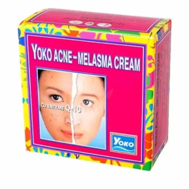 YOKO Крем против мелазмы, пигментных пятен, акне и постакне с Q10 | 4г | Acne-Melasma Cream Q10