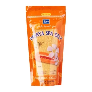 YOKO Скраб-соль для тела, папайя | 300г | Papaya Spa Salt  