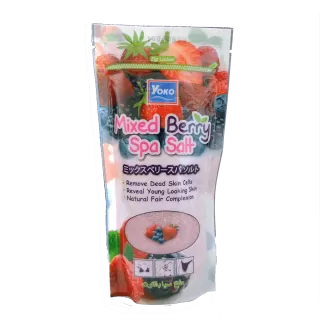 YOKO Скраб-соль для тела, ягодный микс | 300г | Mixed Berry Spa Salt