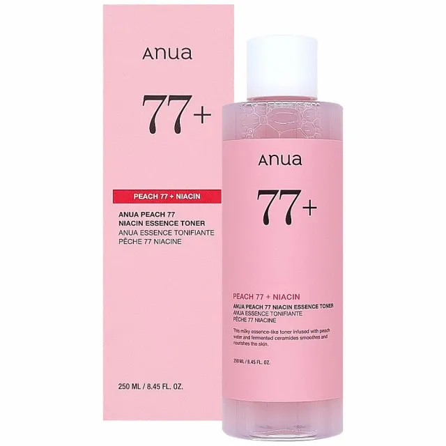 Anua Peach 77 Тонер-эссенция с персиком для гладкой и сияющей кожи, 250мл | Peach 77 Niacin Essence Toner