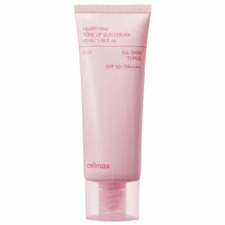 celimax Крем солнцезащитный SPF50+ PA++++ | 40мл | Heart Pink Tone Up Sun Cream SPF 50+ PA++++