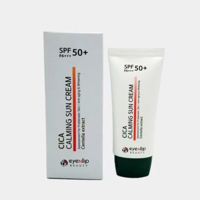 eyenlip Cica Calming Солнцезащитный крем с центеллой SPF 50+ PA+++| 50г | Cica Calming Sun Cream SPF 50+ PA+++