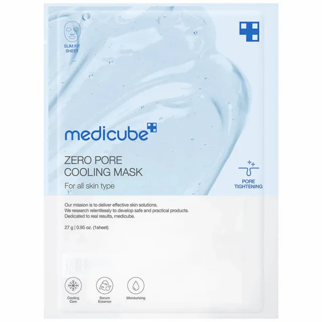 medicube ZERO Маска тканевая охлаждающая для сужения пор | 27г | ZERO Pore Cooling Mask