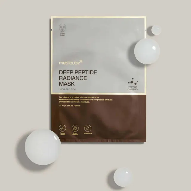 medicube DEEP Peptide Маска тканевая с пептидами для сияния кожи | 27мл | DEEP Peptide Radiance Mask