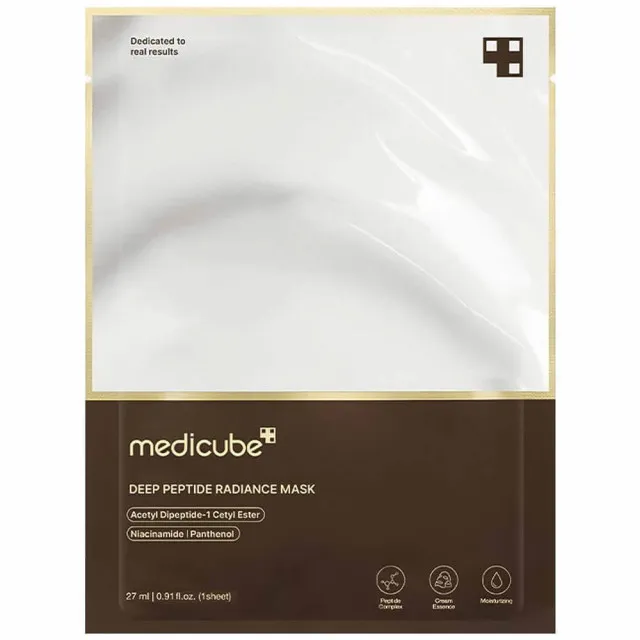medicube DEEP Peptide Маска тканевая с пептидами для сияния кожи | 27мл | DEEP Peptide Radiance Mask