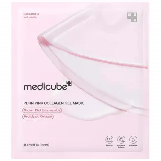 medicube PDRN Маска гидрогелевая с ПДРН и коллагеном | 28г | PDRN Pink Collagen Gel Mask