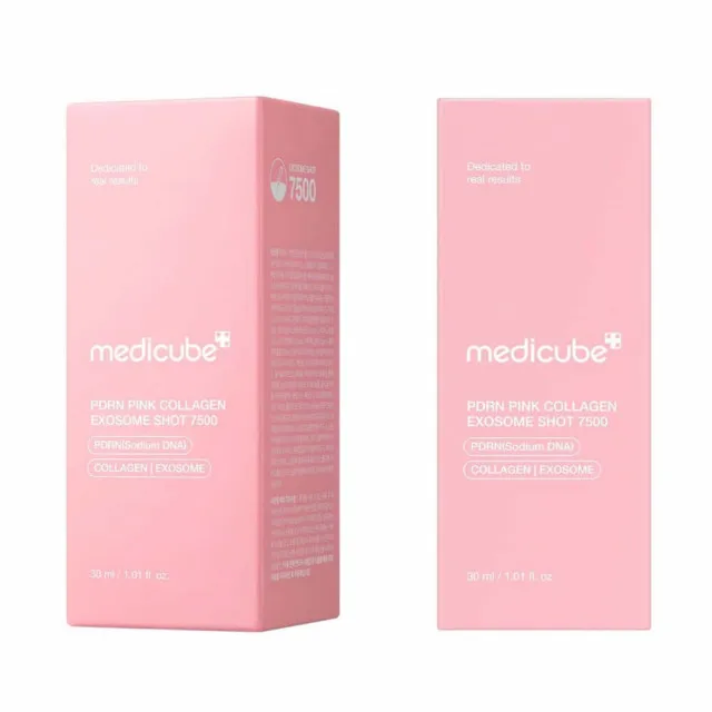 medicube PDRN Сыворотка с микроиглами и ПДРН, интенсивно омолаживающая | 30мл | PDRN Pink Collagen Exosome Shot Serum 7500