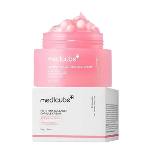 medicube PDRN Капсульный крем с ПДРН, коллагеном и пептидами | 55г | PDRN Pink Collagen Capsule Cream
