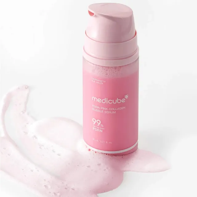 medicube PDRN Сыворотка пузырьковая с ПДРН и коллагеном | 95мл | PDRN Pink Collagen Bubble Serum