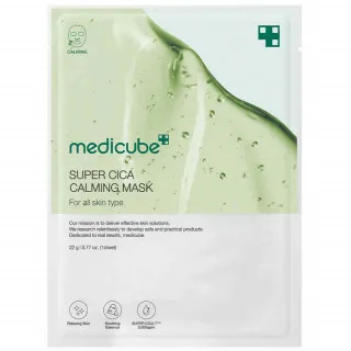 medicube CICA Маска тканевая с центеллой, ультратонкая | 22г | Super CICA Calming Mask