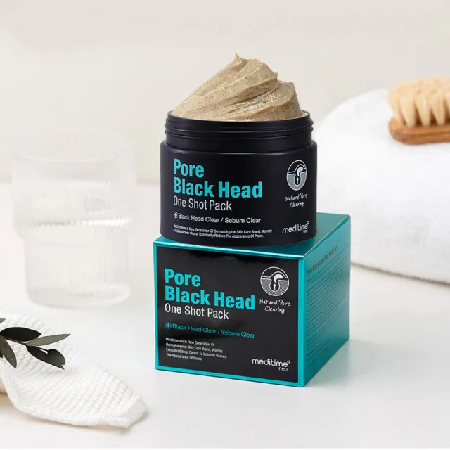 meditime Pore Маска глиняная от черных точек | 100г(120мл) | meditime neo Pore Black Head One Shot Pack
