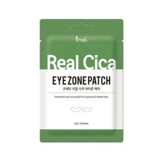 prreti Патчи тканевые для кожи вокруг глаз, с центеллой против отечности | 30шт(25г) | prreti Real Cica Eye Zone Patch