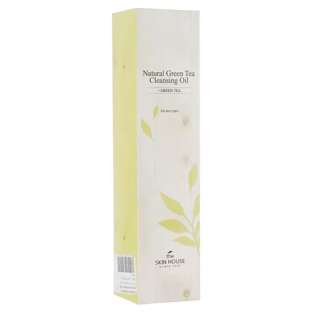 the SKIN HOUSE Масло гидрофильное с зелёным чаем | 150мл | Natural Green Tea Cleansing Oil