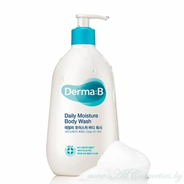 Derma:B Гель для душа, увлажняющий, ежедневный | 400мл | Daily Moisture Body Wash