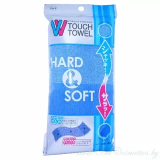 OH:E Мочалка для тела, двойной жесткости (жесткая/мягкая) | Touch Towel Nylon Body Towel, Soft and Hard