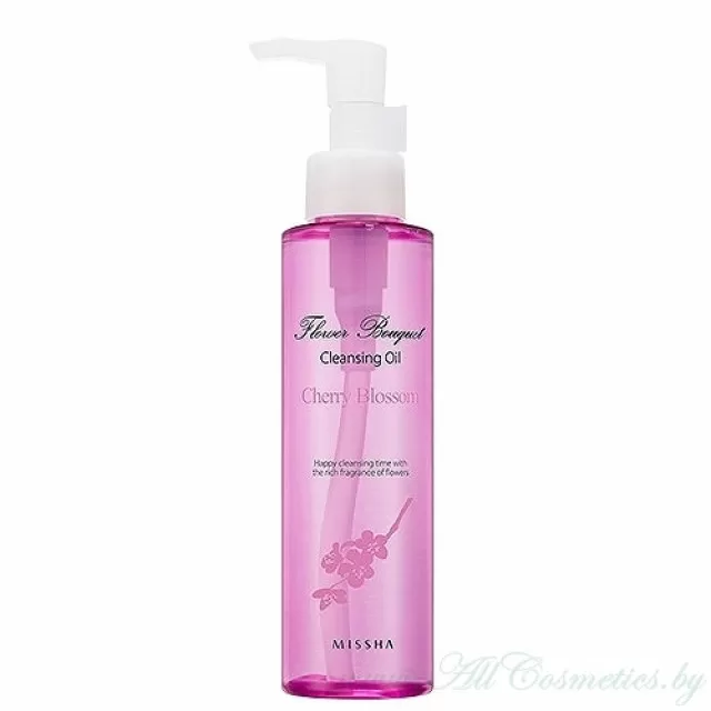 MISSHA Flower Bouquet Cherry Blossom Масло гидрофильное, очищающее, с экстрактом цветков виши | 150мл | Flower Bouquet Fresh Cleansing Oil, Cherry Blossom