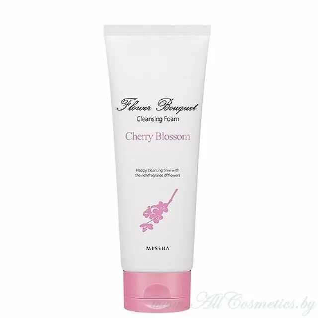 MISSHA Flower Bouquet Cherry Blossom Пенка очищающая, с экстрактом цветков виши | 232мл | Flower Bouquet Cleansing Foam, Cherry Blossom