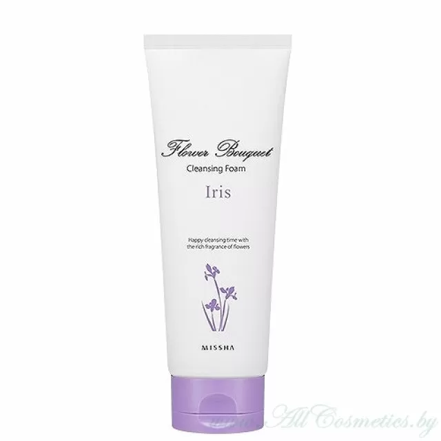 MISSHA Flower Bouquet Iris Пенка очищающая, с экстрактом ириса | 232мл | Flower Bouquet Cleansing Foam, Iris