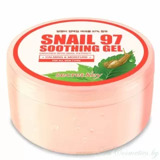 Secret Key Snail Гель успокаивающий для лица и тела, с экстрактом секреции улитки 97% | 300г | Snail 97 Soothing Gel
