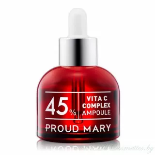 PROUD MARY Сыворотка ампульная, с витамином С 45%, отбеливающая | 50мл | Vita C Complex Ampoule 45%