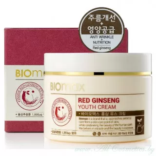 WELCOS BIOmax Крем для кожи лица, с экстрактом красного женьшеня, омолаживающий | 100г | BIOmax Red Ginseng Youth Cream