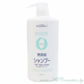 KUMANO Pharmaact Zero Шампунь для волос, для чувствительной кожи головы | 600мл | Pharmaact Mutenka Zero Additive Free Shampoo