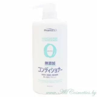 KUMANO Pharmaact Zero Кондиционер для волос, для чувствительной кожи головы | 600мл | Pharmaact Mutenka Zero Additive Free Conditioner