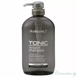 KUMANO Pharmaact Шампунь для мужчин, тонизирующий, 2в1 шампунь и ополаскиватель | 600мл | Pharmaact Tonic Rinse in Shampoo