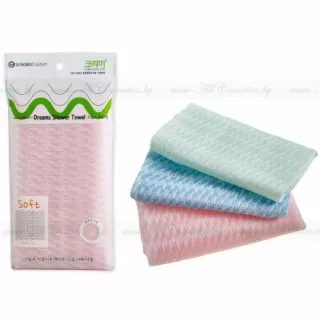 SUNGBO CLEAMY Мочалка для душа, средней жесткости (Soft Type 3) | no.011 | CLEAMY Dreams Shower Towel