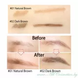 TONY MOLY 7 DAYS Подводка для бровей, стойкая до 7 дней, No.01 Natural Brown - натурально-коричневый | 0.8мл | 7 DAYS Tatoo Eyebrow, No.01 Natural Brown