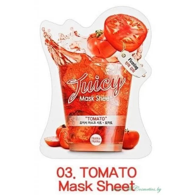 Holika Holika Juicy Маска тканевая для лица, TOMATO - Томат | 20мл | Juicy Mask Sheet