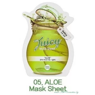 Holika Holika Juicy Маска тканевая для лица, ALOE - Алоэ | 20мл | Juicy Mask Sheet