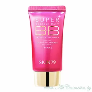 SKIN79 ВВ крем многофункциональный, PINK, SPF30 PA++ (в тубе) | 40мл | Super Plus Beblesh Balm Triple Functions, PINK BB Cream, SPF30 PA++ (tube)