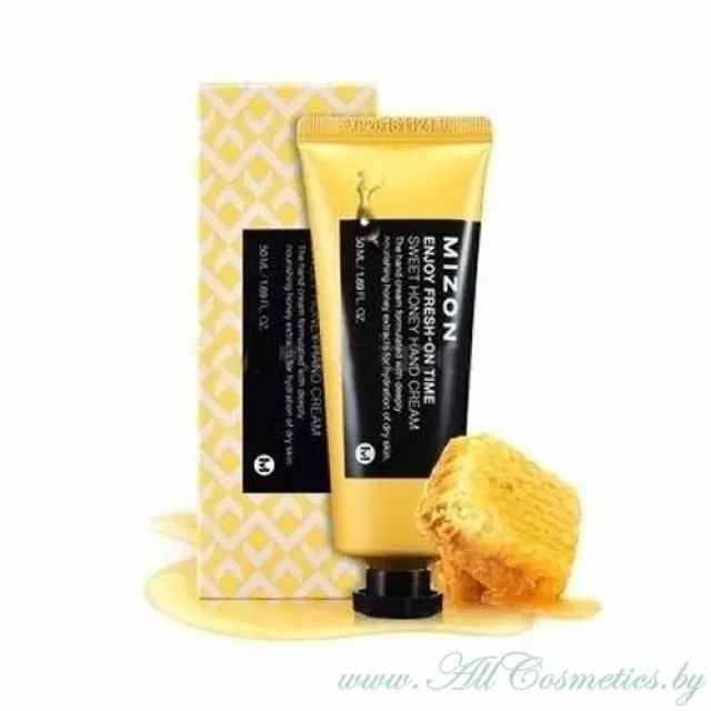 MIZON Enjoy Fresh Крем для рук, с экстрактом меда | 50мл | Enjoy Fresh-on Time Sweet Honey Hand Cream