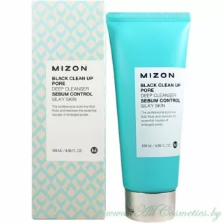 MIZON Black Clean Up Pore Пенка-скраб для глубокой очистки пор | 120мл | BLACK CLEAN UP PORE Deep Cleanser
