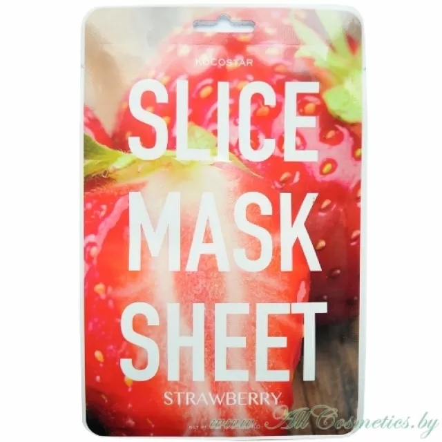 KOCOSTAR SLICE Маска слайс (дольки), Клубника | 20мл | SLICE Mask Sheet, STRAWBERRY