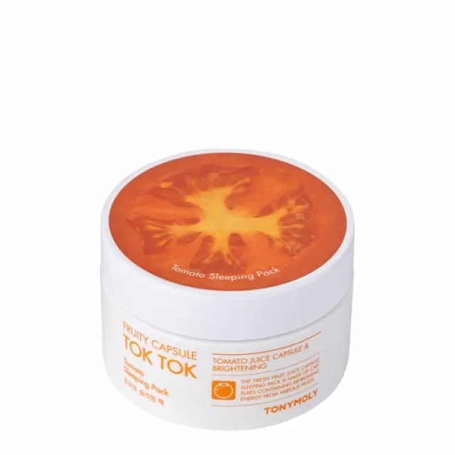 TONY MOLY Fruity Capsule Tok Tok Маска ночная | 80мл | Fruity Capsule Tok Tok Sleeping Pack Tomato 