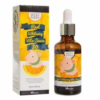 Elizavecca Milky Piggy Сыворотка ампульная осветляющая с витамином С | 50мл | Milky Piggy Real White Vita-Sauce 30%