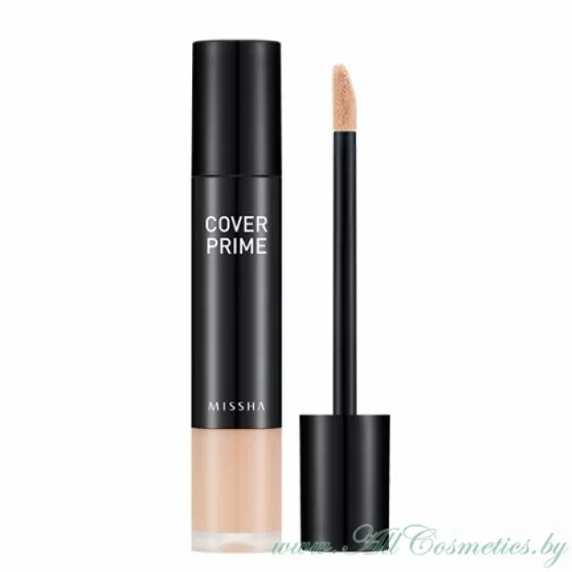 MISSHA COVER PRIME Консилер жидкий, для кожи лица, No.6 Ginger, SPF30 PA++ | 8г | COVER PRIME Liquid Concealer, No.6 Ginger, SPF30 PA++