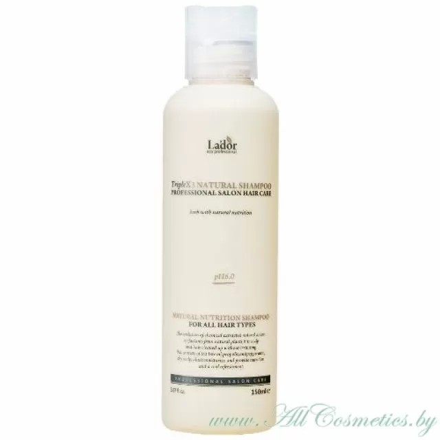 Lador Шампунь бессульфатный, с натуральными ингредиентами, pH 6.0 | 150мл | TripleX3 Natural Shampoo