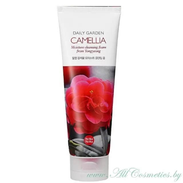 Holika Holika DAILY GARDEN Пенка очищающая Камелия, увлажняющая | 120мл | DAILY GARDEN Camellia Moisture Cleansing Foam